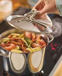 Anolon Nouvelle Copper Stainless Steel 6.5-Qt. Stockpot with Lid