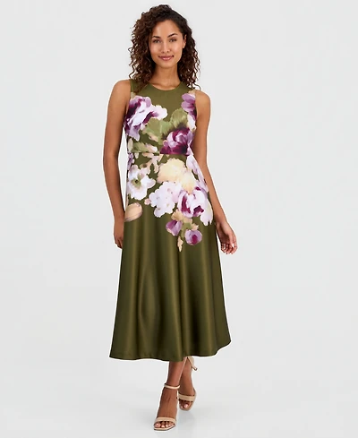 Anne Klein Women's A-Line Midi Dress
