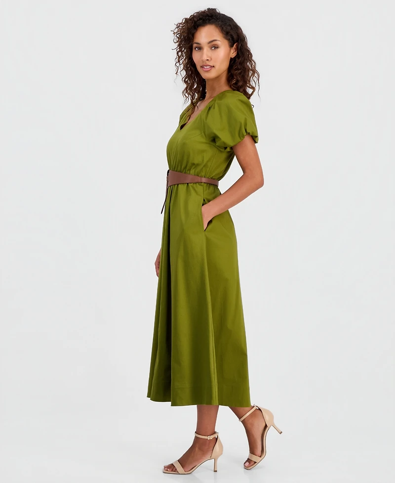 Anne Klein Women's Belted Midi Dress
