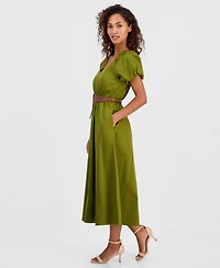 Anne Klein Women's Belted Midi Dress