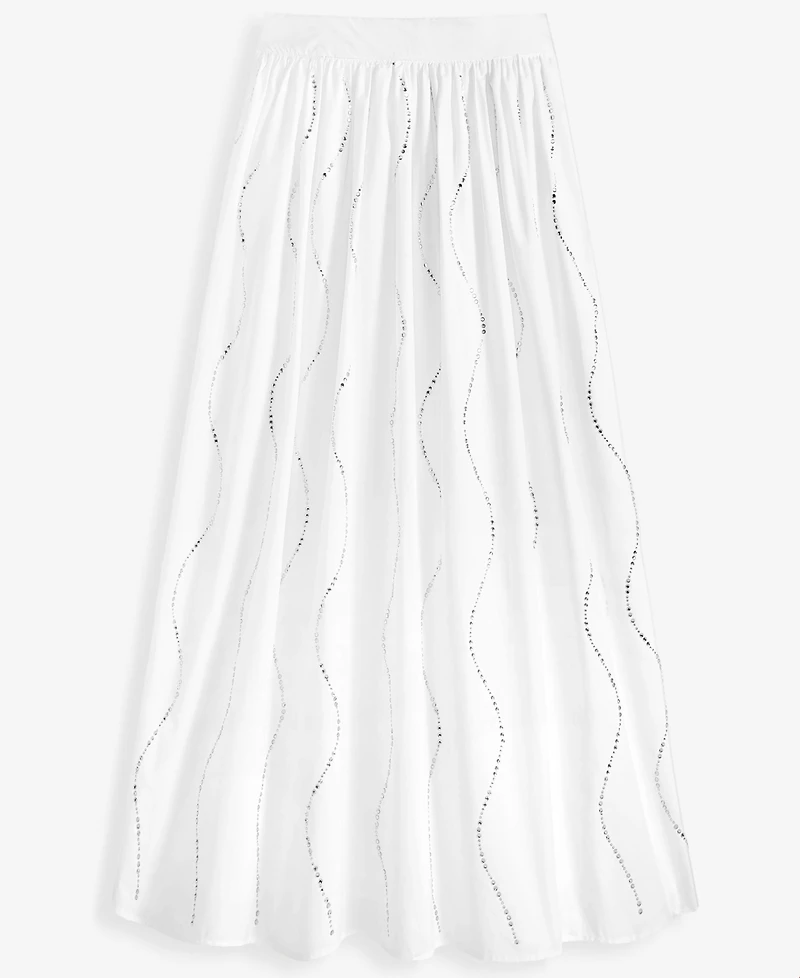 I.n.c. International Concepts Women's Embellished Wavy Stripe Midi Skirt, Macy's Exclusive