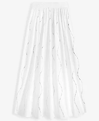 I.n.c. International Concepts Women's Embellished Wavy Stripe Midi Skirt, Macy's Exclusive