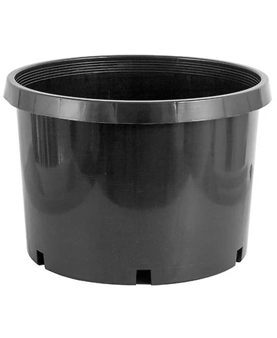 Pro Cal 10 Gallon Premium Nursery Black Plastic Planter Garden Grow Pots, 5 Pack