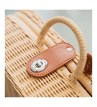 Momiji Kitty Handcrafted Rattan Suitcase