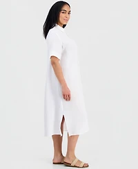 Eileen Fisher Women's Cotton Classic Collar Shirtdress