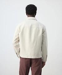 Mango Men's Cotton-Linen Denim Jacket