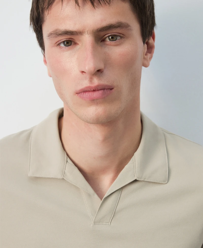 Mango Men's Slim Fit Pique Polo Shirt