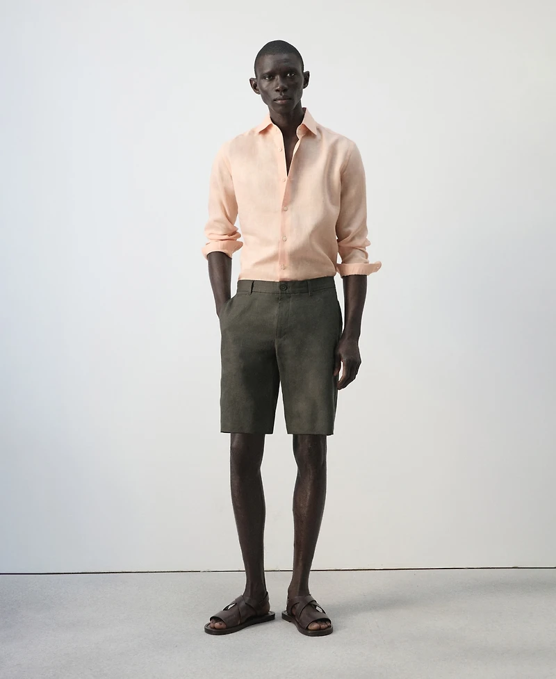 Mango Men's Slim-Fit 9.84" Bermuda Shorts