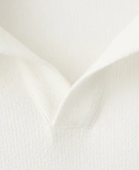 Mango Men's Regular-Fit Textured Polo Shirt