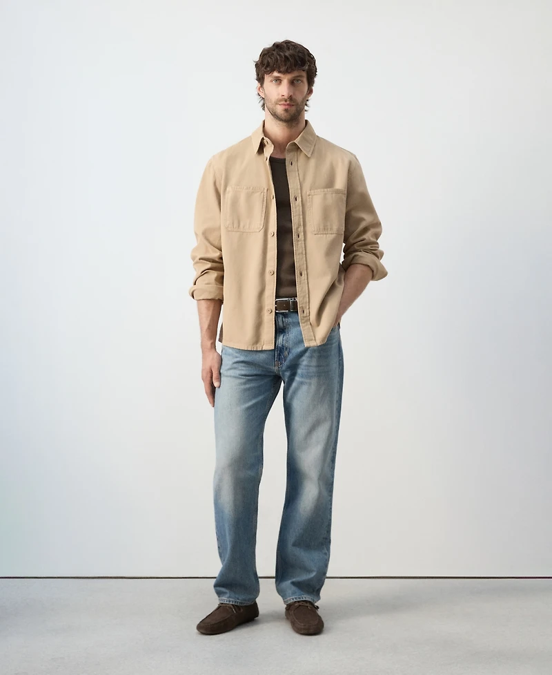 Mango Men's Pockets Overshirt