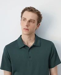 Mango Men's Fine-Knit Polo Shirt