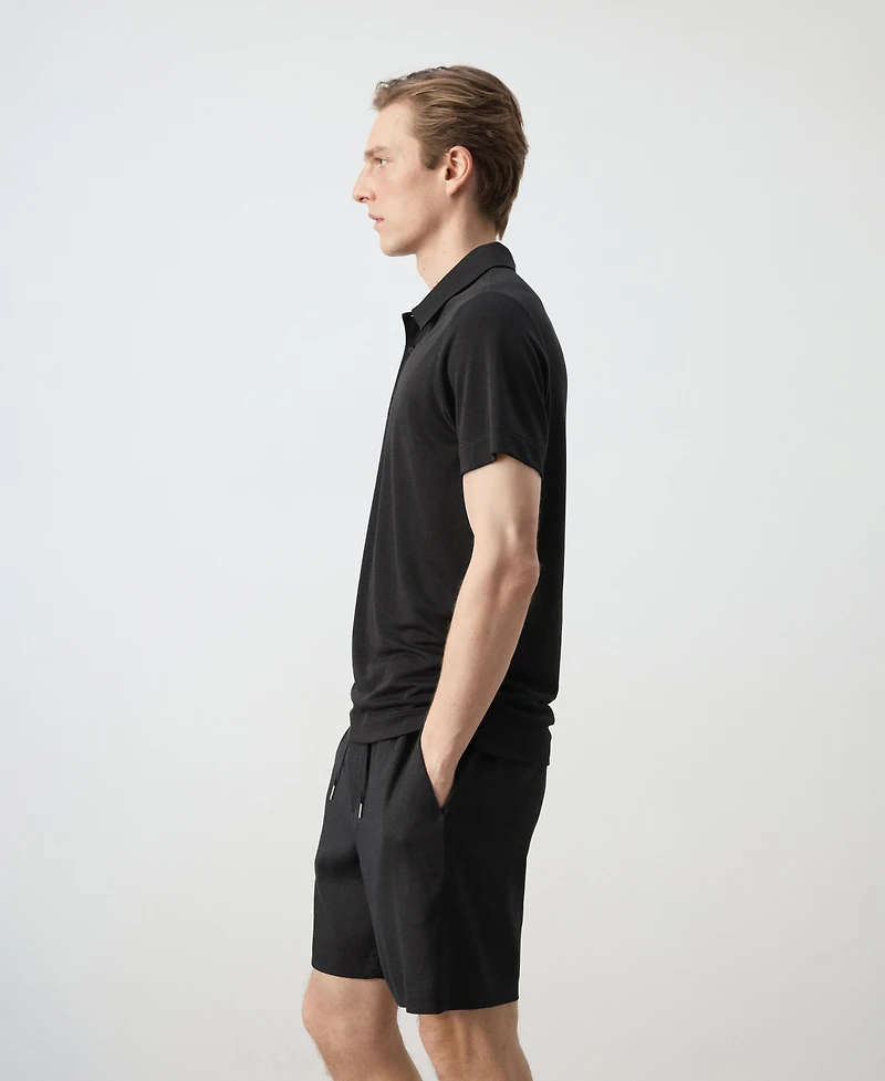 Mango Men's Fine-Knit Polo Shirt
