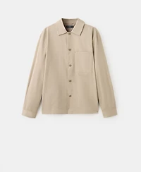 Mango Men's Non-Iron Pocket Overshirt