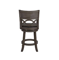 New Classic Furniture Manchester Wood Swivel Counter Stool with Pu Seat