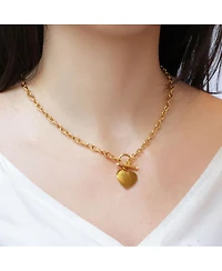 The Lovery Heart Toggle Necklace 14K Gold-Plated Sterling Silver