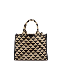 Pre-Owned Prada Small Symbole Shopper Tote Jacquard