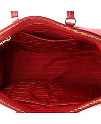 Pre-Owned Prada Large Double Zip Lux Tote Saffiano Leather