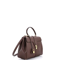 Pre-Owned Celine Medium 16 Top Handle Bag Grained Calfskin