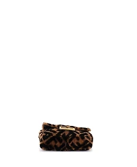 Pre-Owned Fendi Mini Baguette Nm Bag Zucca Shearling