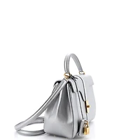 Pre-Owned Celine Small 16 Top Handle Bag Grained Calfskin