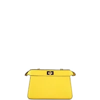 Pre-Owned Fendi Small Peekaboo ISeeU Chain Pochette Leather