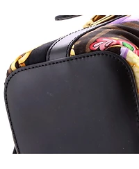 Pre-Owned Fendi Mini x Versace Fendace Mon Tresor Bucket Bag Quilted Printed Zucca Silk