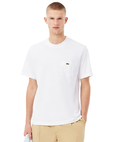 Lacoste Men's Front Pocket Crewneck Jersey T-Shirt
