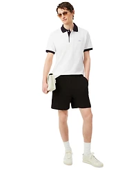 Lacoste Men's Cotton Classic-Fit Contrast Rib Polo Shirt