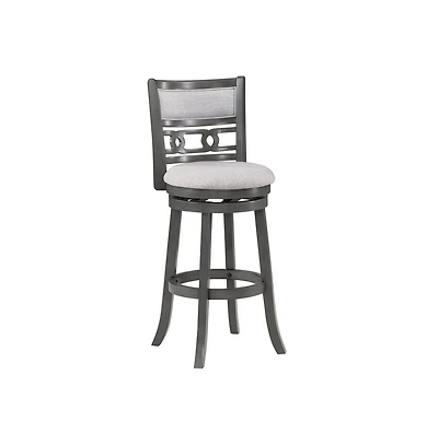 New Classic Furniture Gia 29" Solid Wood Swivel Bar Stool with Fabric Seat