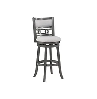 New Classic Furniture Gia 29" Solid Wood Swivel Bar Stool with Fabric Seat