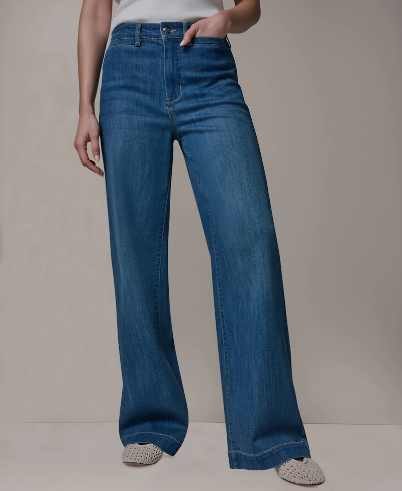 Donna Karan Weekend Women's High-Rise Wide Leg Trousers
