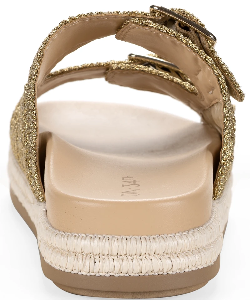 On 34th Women's Tatyana Round Toe Flat Sandals, Macy's Exclusive