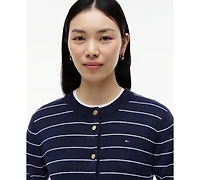 Tommy Hilfiger Women's Crewneck Cotton Cardigan