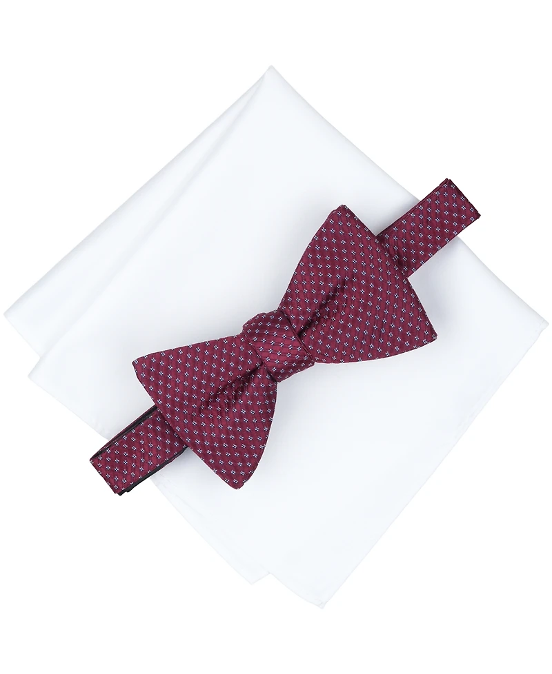 Alfani Men's Printed Bow Tie and Pocket Square Set, Created for Macy's