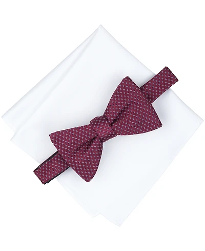 Alfani Men's Printed Bow Tie and Pocket Square Set, Created for Macy's