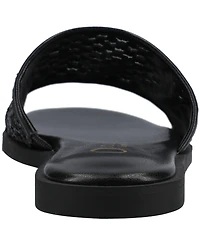 Journee Collection Women's Prisilla Single Band Slide Flat Sandals