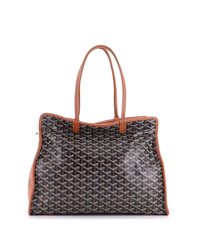 Pre-Owned Goyard Pm Hardy Pet Carrier Coated Canvas
