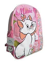Disney Marie from The Aristocats 16" Nylon School Backpack 16" for Girls, with a Large front Pocket