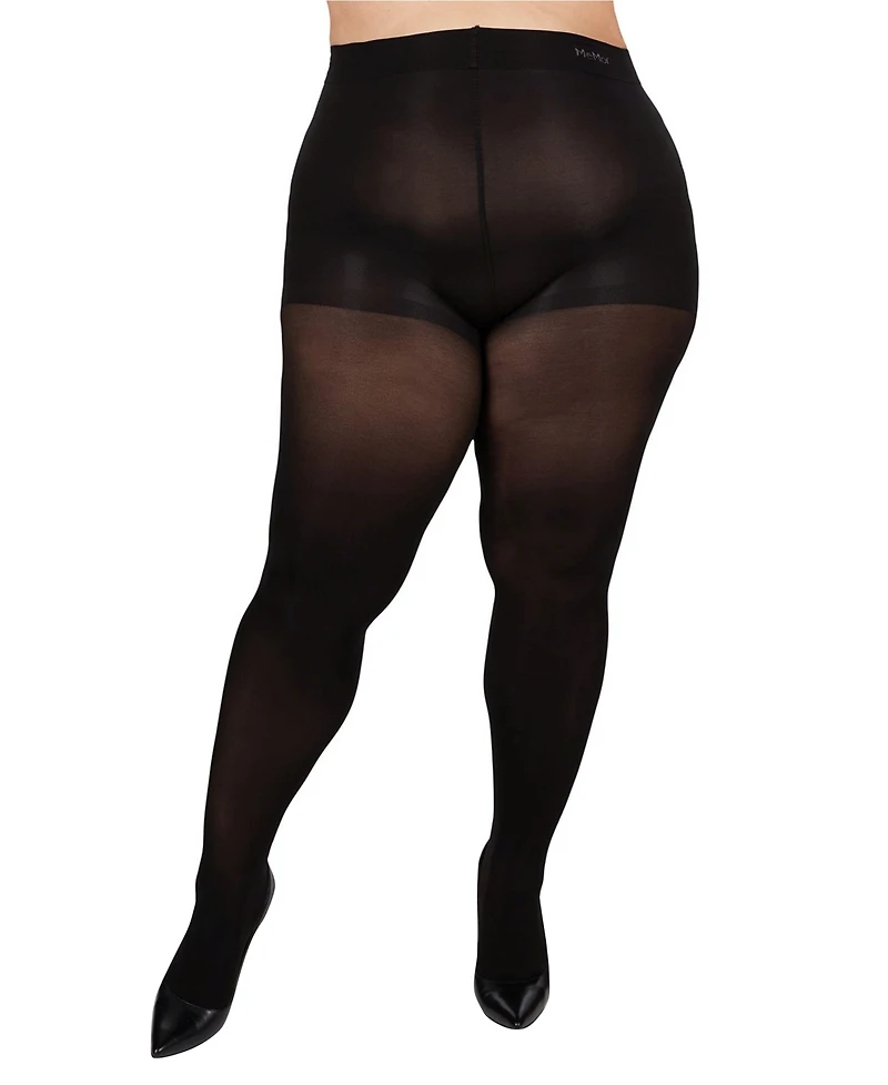MeMoi Plus Microfiber Opaque Curvy Control Top Tights