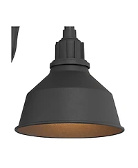 Franklin Iron Works Rustic Industrial Farmhouse Outdoor Barn Light Fixture Gooseneck Arm 10 for Exterior Deck House Porch Yard Patio Home