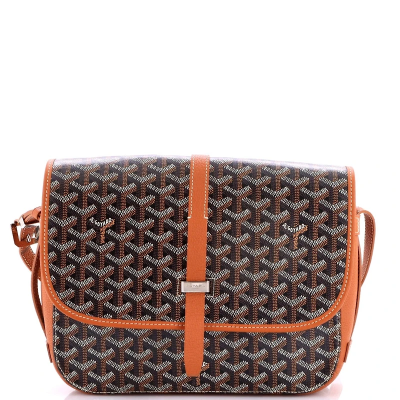 Pre-Owned Goyard Mm Belvedere Ii Messenger Bag Coated Canvas