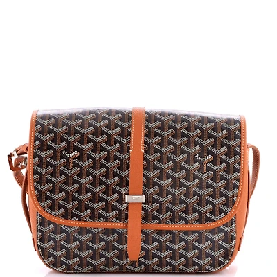 Pre-Owned Goyard Mm Belvedere Ii Messenger Bag Coated Canvas