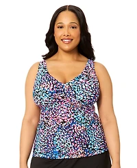 Island Escape Plus V-Neck Monterey Tankini Top