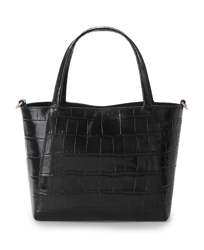 Brahmin Mona Alba Small Leather Crossbody Tote Handbag