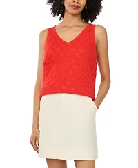 Vince Camuto Women's Cotton-Blend Pointelle Tank Top