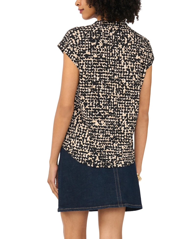 Vince Camuto Women's V-Neck Short-Sleeve Top
