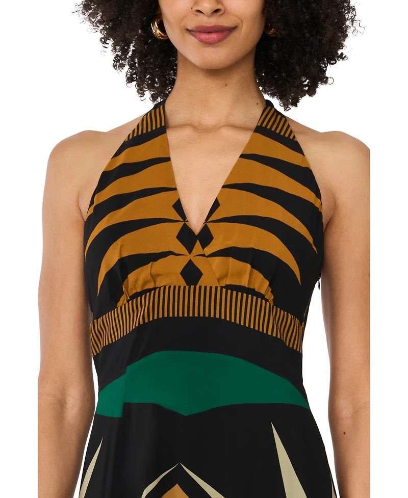 Vince Camuto Women's Racerback V-Neck Midi Dress