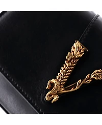 Pre-Owned Versace Virtus Clutch on Chain Leather