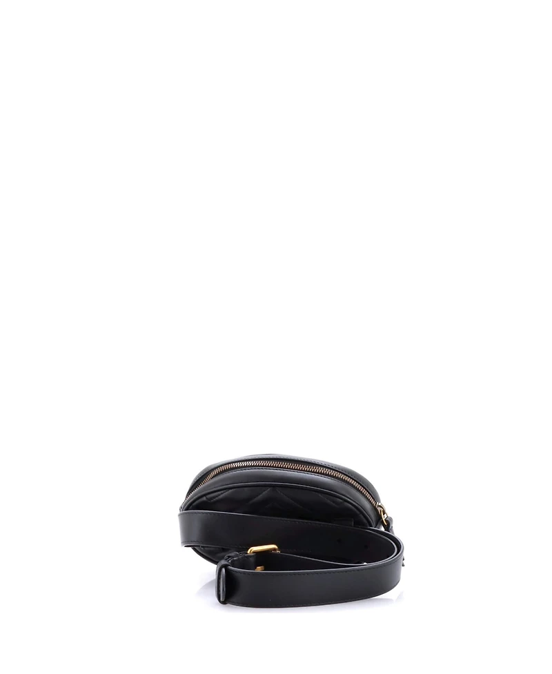 Pre-Owned Gucci Gg Marmont Belt Bag Matelasse Leather