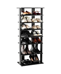 Gouun Wood Multi-Tier Freestanding Shoe Shelf Rack